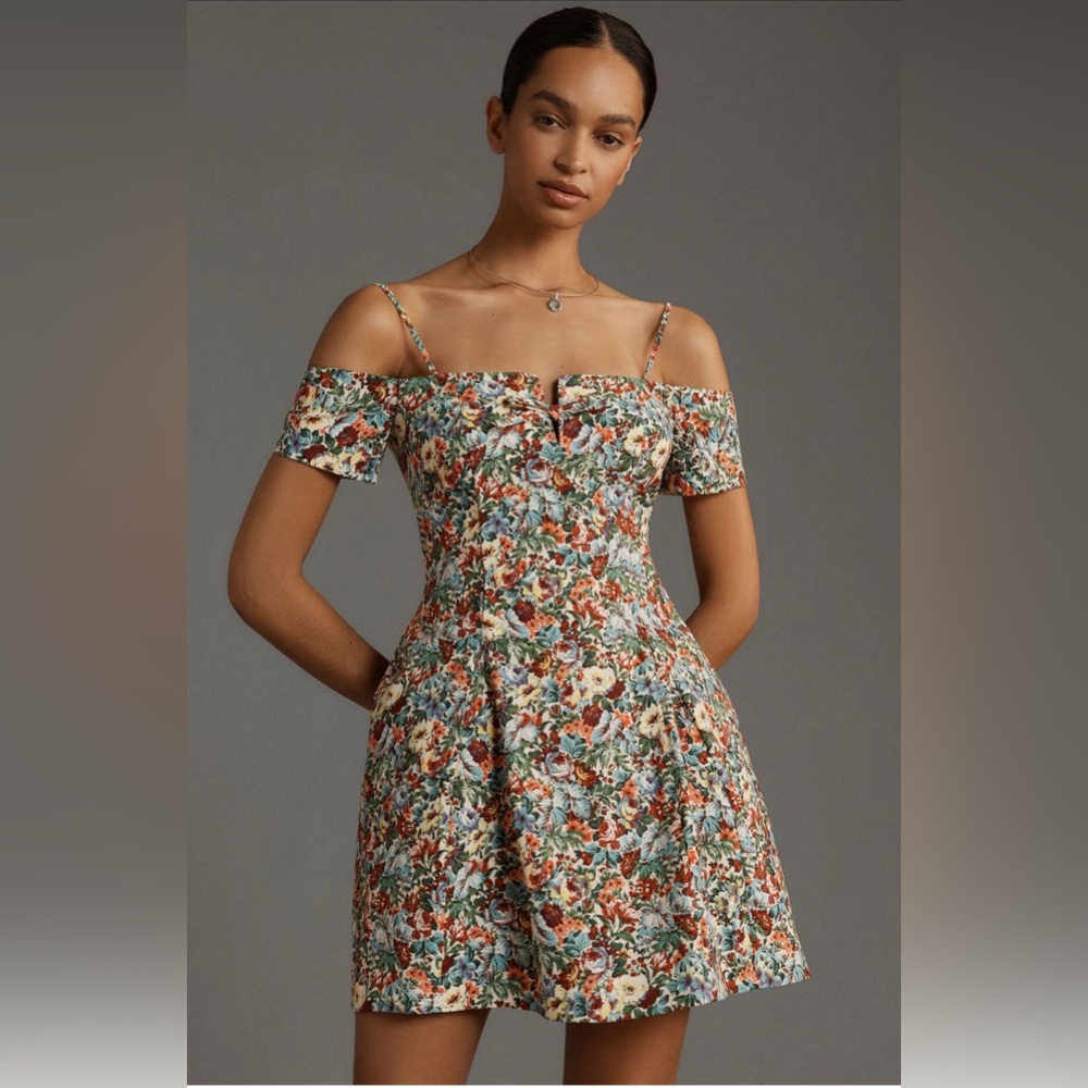 Maeve Multicolor Floral Mini Dress